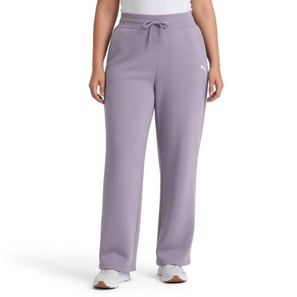 Puma Women's Purple Fleece Straight Leg Jogger Sweatpants Size 2XL XXL NWT